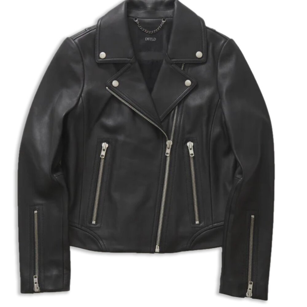 Women's Leather Biker Jacket